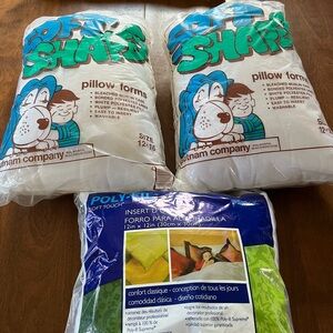 White Pillow Insert - Soft Touch 12 x 12 (Pack) and 12 x 16